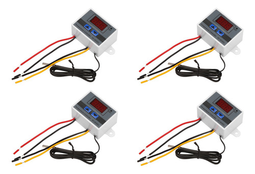 4 Controladores De Temperatura Led Digitales De 220 V, Termo