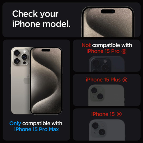 Spigen Protector De Pantalla Templado iPhone 15 Pro Max