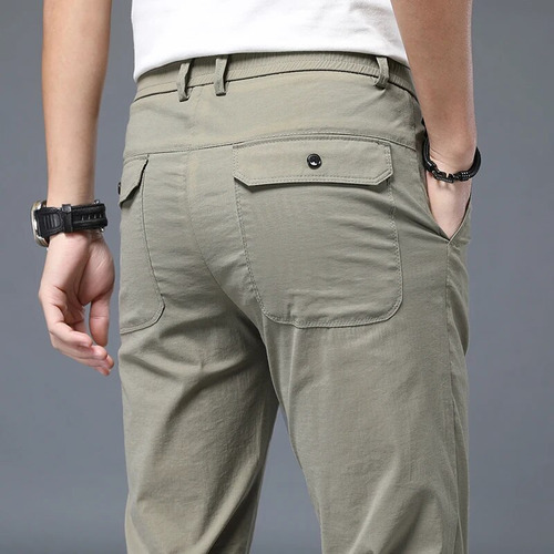 Pantalón Cargo Para Hombre  Pantalón Gris Caqui