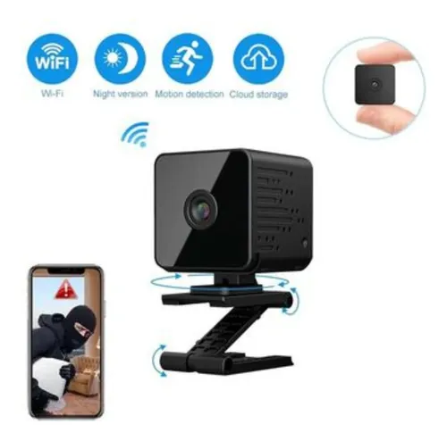 Cámara Oculta Wifi Vq9 Con Detección De Movimiento Y Alexa