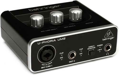 Interface Behringer Uphoria Um2 Usb 2x2 Con Cable Usb