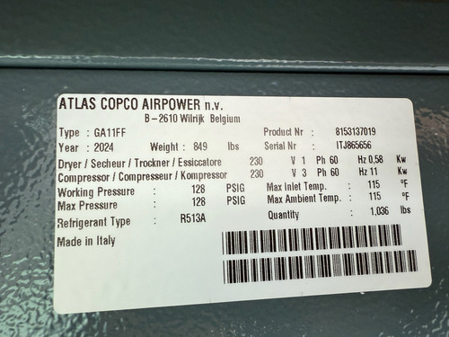 Atlas Copco Compresor De Aire
