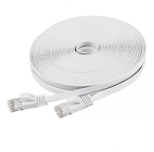 Cable De Red Ethernet Internet 20 Metros Rj45 Cat 6 Plano