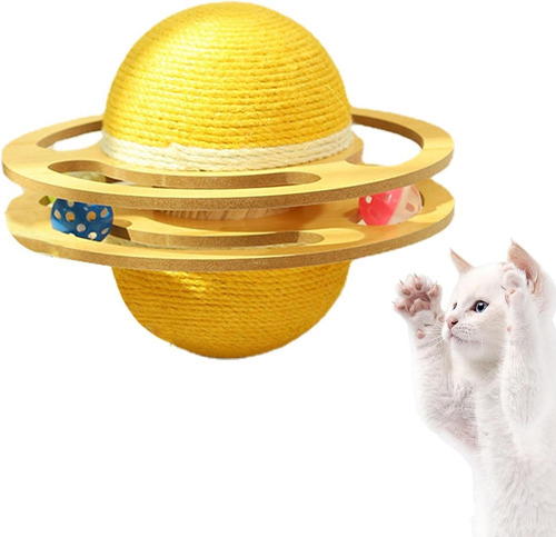 Juguete Rascador Con Forma De Planeta Para Gato Juego Gatos