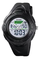 Comprar Reloj Hombre Skmei 1539 Sumergible Digital Alarma Cronometro Color De La Malla Negro Color Del Fondo Blanco