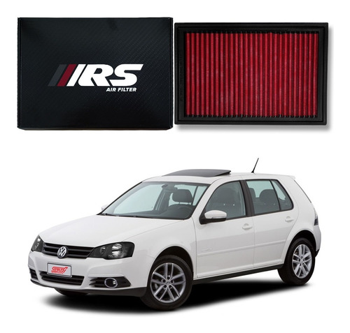 Filtro Ar Esportivo Inbox Rs Vw Golf 1.6 8v Total Flex 2012