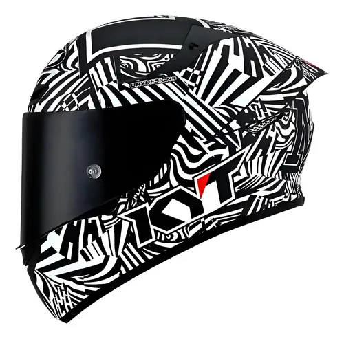 Capacete Kyt Tt Course Espargaro Winter Test 59/60 Zebra