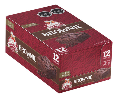Brownie Bizcocho Nutra Bien X 12 Unidades - Colación