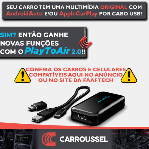 Carplay Androidauto Espelhamento Sem Fio Via Wifi Fiat