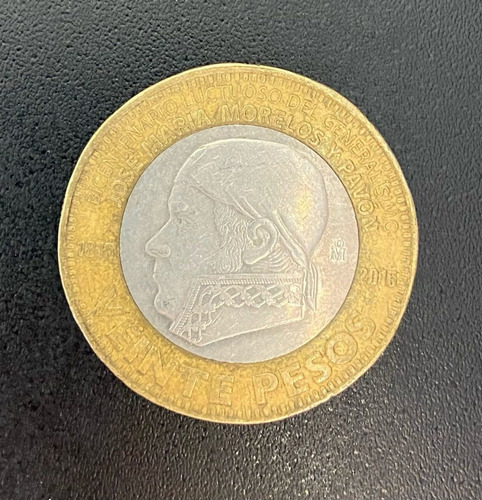 Moneda De 20 Pesos Jose Maria Morelos Y Pavon 