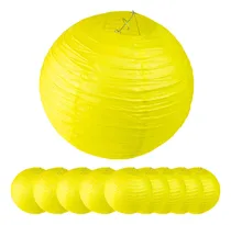 Comprar Valo Concept Pack 10 Lámparas Pantallas Chinas De Papel 35cm Estructura Verde Limón