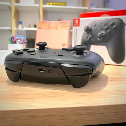 Controle Nintendo Switch Pro Controller Preto Lacrado C/ Nf