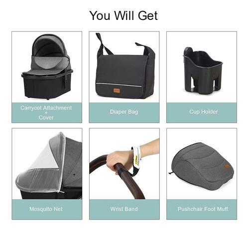 Cochecito De Bebé Para Recién Nacido, Cynebaby 2 En 1