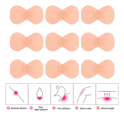 Vendaje Impermeable Para Heridas Y Heridas, 30 Unidades
