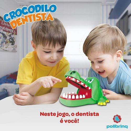 Imagem 2 de 2 de Jogo Crocodilo Dentista Polibrinq
