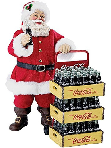 Kurt Adler Cocacola Papá Noel Con Entrega Carro 105 Pulgadas