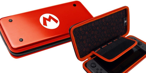 Nintendo Switch Aluminio  Edición Mario + Vidrio Templado