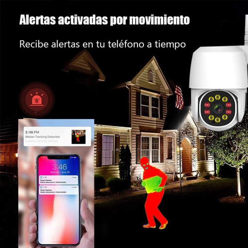 Cámara De Seguridad Wifi Hd 1080p C/con Alarmaa Ip
