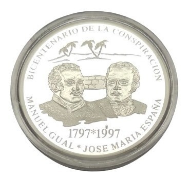 Moneda De Plata Conspiración Manuel Gual Y José María España