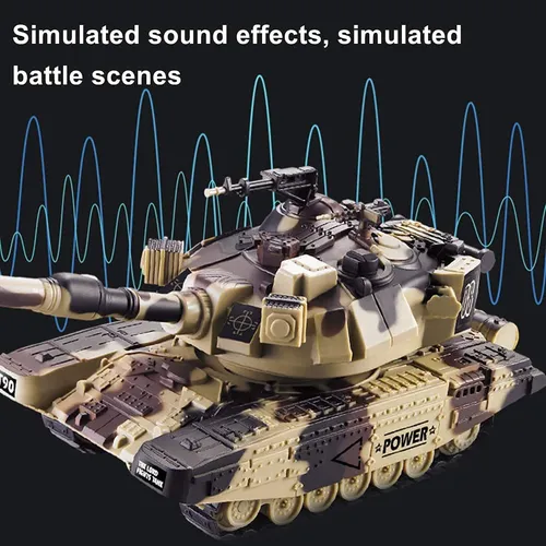 1:32 Military War Rc Tank, Tanques De Guerra Controlados Por