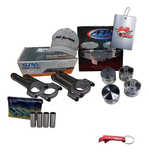 Imagem 1 de 1 de Kit Pistao Afp + Pino E Biela Spa 1000hp Motres Vw Ap