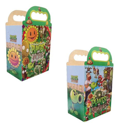 Plantas Vs Zombies Paq Fiesta Artículos Cumpleaño 20 Niños Multicolor Impres Plantas Vs Zombies