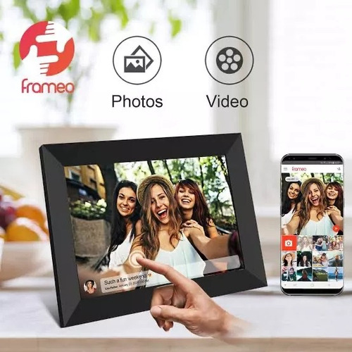 Moldura digital Wi-Fi Frameo de 10 polegadas (inclui aplicativo)