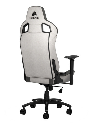 Imagen 4 de 4 de Silla de escritorio Corsair T3 Rush gamer ergonómica gris y charcoal con tapizado de tela