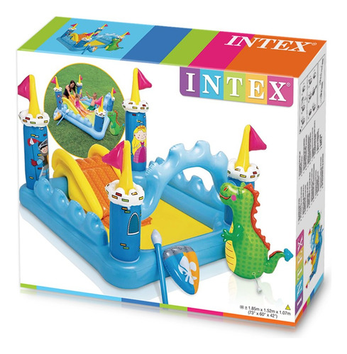 Pileta Inflable Playcenter Castillo Intex 1.85 X 1.52 Lanus