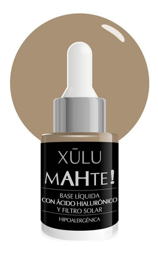 Imagen 2 de 6 de Base De Maquillaje Mahte! Hialurónico Filtro Solar Xúlu Z175