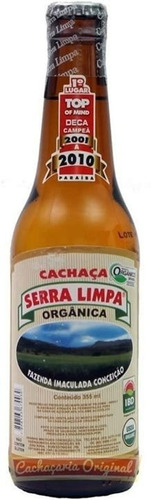 Cachaça Serra Limpa. Saborosa E Orgânica. Kit C 4 De 350 Ml.