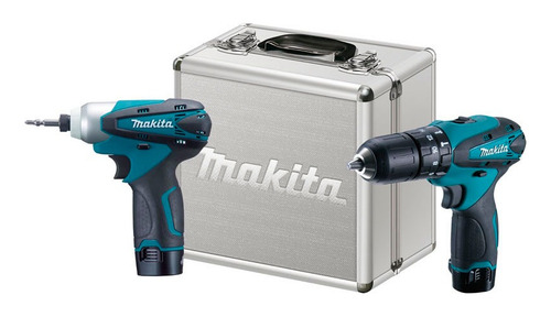 Kit Parafusadeira Furadeira 2 Bat. Bivolt 12v Lct204 Makita