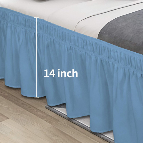 Falda De Cama Cómoda Para Cama De Matrimonio O King Size, 14