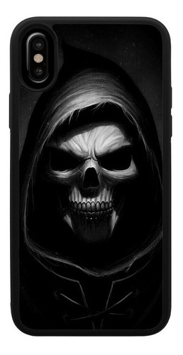 Funda Uso Rudo Tpu Para iPhone Calavera Muerte Capucha 