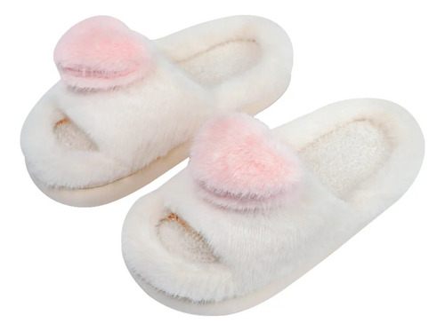 Sandalias De Mujer Cálidas Y Cómodas, Zapatillas De Algodón