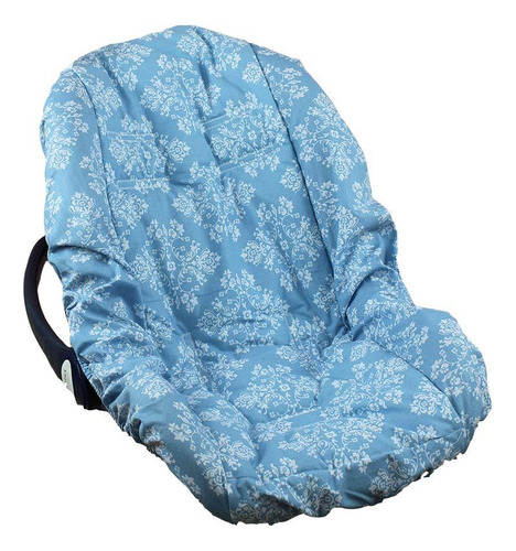 Capa De Bebê Conforto 100% Algodão - Provençal Azul