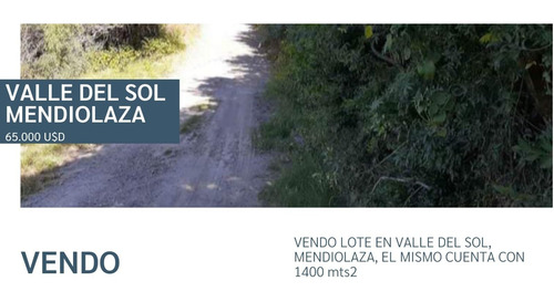 Imagen 1 de 10 de Vendo Lote En Valle Del Sol, Mendiolaza