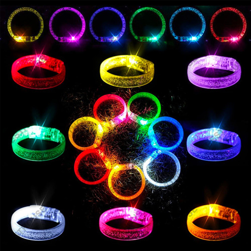 Pulseras Neon Cyalume Luminosas Glow Batucadas Fiestas, 20 U