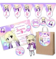 Comprar Kit Imprimible Lyna Youtuber 100% Editable Candy Bar