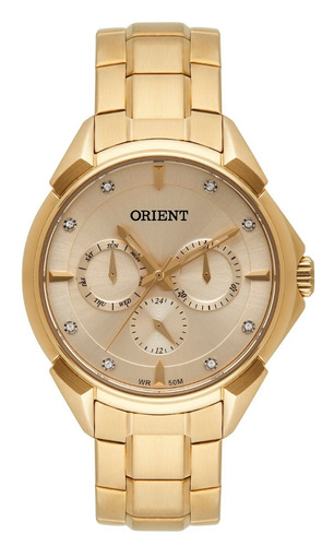 Relógio Orient Feminino Fgssm061 C1kx Dourado Multifunção