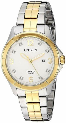 Reloj Mujer Citizen Eu6084-57a Two-tone 32mm Acero Inox