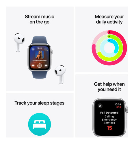 Álbum Gps Apple Watch Se Azul Estelar De 40 Mm Correia Pro