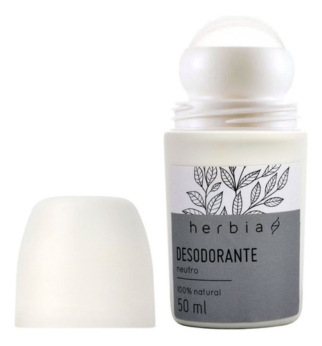 Desodorante Natural Neutro Roll-on 50ml - Herbia Vegano