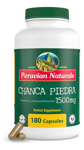 Peruvian Naturals Chanca Stone Breaker Stone 180 cápsulas