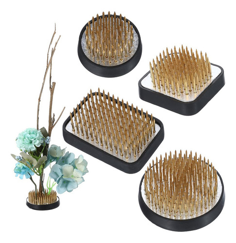 Kit Japonês Ikebana Kenzan De 4 Peças Para Arranjo De Flores