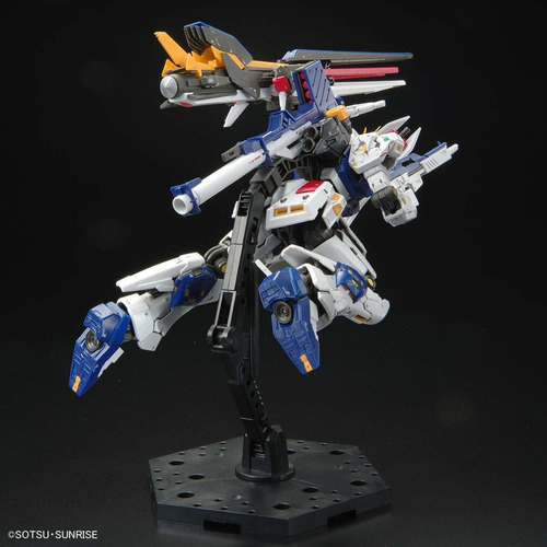 Figura de acción RX-93ff V Gundam de Bandai Gunpla Model Kit Real Grade Excitement Embodied
