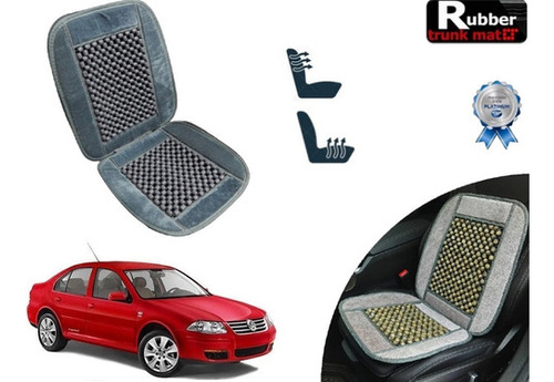 Cubre Respaldo Gris Asiento Bolitas Jetta Clasico 2016