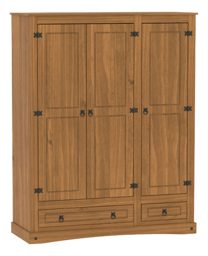 Ropero 3 Puertas Placard Madera Maciza Dormitorio Lcm