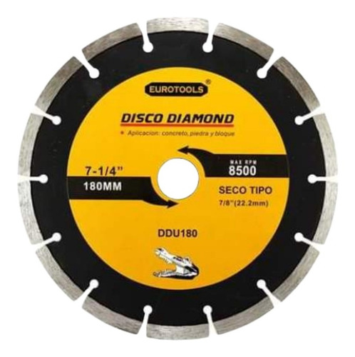 Disco Diamantado Segmentado 4.1/2  - Eurotools