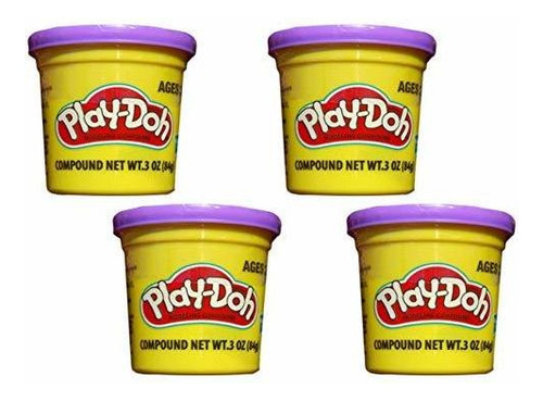 Play-doh Purple (paquete De 4) Latas De 3 On